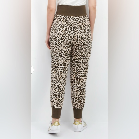 INC International Concepts Brown Track Pants with Leopard Print - Picture 5 of 9